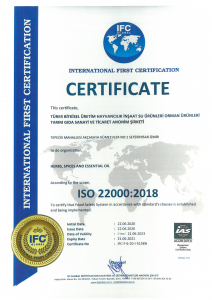 ISO CERTIFICATE 2020